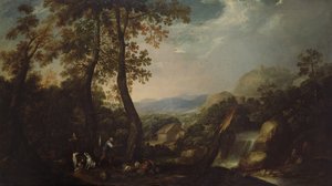 Landskap med torrent, 1665